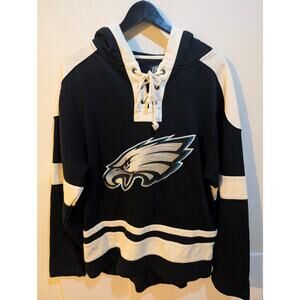OTS Philadelphia Eagles Fly Philly Hockey Jersey Style Jalen Hurts NFL Hoodie SM